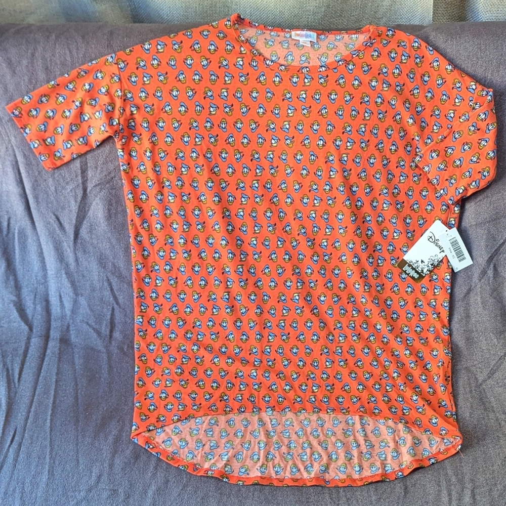 Disney x LuLaRoe "Donald Duck" Graphic Tunic Tee Women's xs